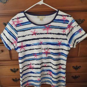 APPLESEED'S "STAR FISH" S/S/ TOP-NWOT
